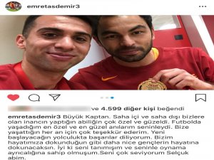 Emre Taşdemir’den Kaptan Selçuk İnan’a Teşekkür