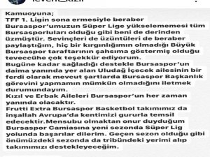 Levent Kızıl’dan Başkanlık Açıklaması