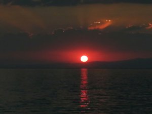 Van’da Eşsiz Gün Batımı