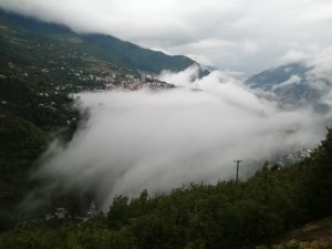 Artvin’de Etkili Olan Sis Görsel Şölen Oluşturdu