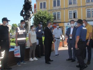 Giresun Protokolünün Katılımıyla Korona Virüs Denetimleri Gerçekleştirildi