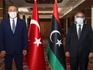 Bakan Çavuşoğlu, Libya Devlet Yüksek Konseyi Başkanı El-mişri İle Görüştü