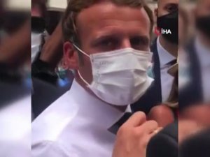 Lübnanlı Kadından Fransa Cumhurbaşkanı Macron’a: "Parayı Yolsuz Hükümetimize Vermeyin"