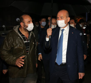 İçişleri Bakanı Süleyman Soylu'dan Of'taki sel ve heyelanlara ilişkin açıklama