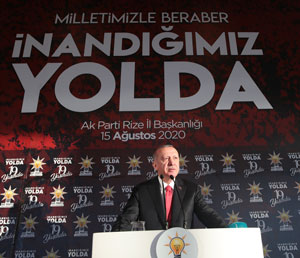 Cumhurbaşkanı Erdoğan, AK Parti Rize İl Teşkilatı ile Buluştu
