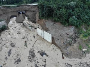 Giresun’da 6 Kişinin Kaybolduğu Nokta Havadan Görüntülendi