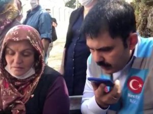 Bakan Kurum’dan Giresun’daki Selde Eşi Kaybolan Kadına Destek