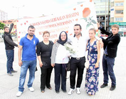Samsun'da Pankartlı Evlenme Teklifi