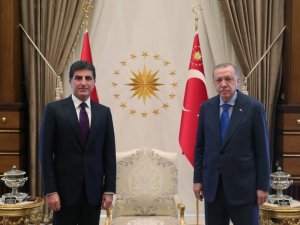 Cumhurbaşkanı Erdoğan Ikby Başkanı Barzani’yi Kabul Etti