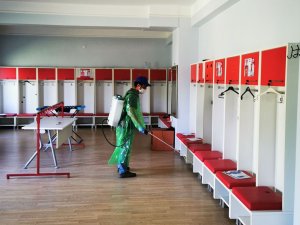 Sivasspor’un Kulüp Tesisleri Dezenfekte Edildi