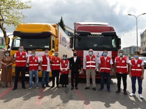 Tuzla’dan İki Tır Dolusu Yardım Malzemesi Giresun İçin Yola Çıktı