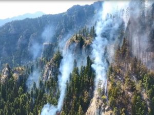 Artvin’de 8 Gündür Süren Orman Yangınında Soğutma Çalışmalarına Başlandı