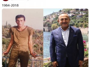 Bakan Çavuşoğlu’ndan 1984-2018 Paylaşımı