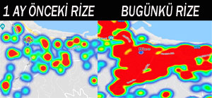 Rize’de Korkutan Koronavirüs Haritası