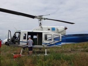 Trabzon’da Dolgu Alanına İnen Helikopter Paniğe Neden Oldu