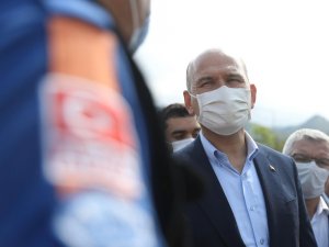 Bakan Soylu, Giresun’da İncelemelerde Bulundu