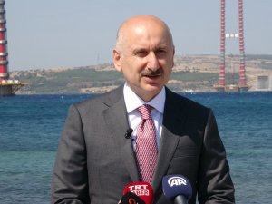 Bakan Karaismailoğlu, 318 Metre Yüksekten 1915 Çanakkale Köprüsünü İnceledi