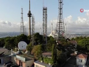 Çamlıca Tepesi’ndeki Anten Vericiler Sökülmeye Başlandı