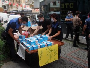 Giresun’da Seyyar Olarak Maske Satanlara Operasyon