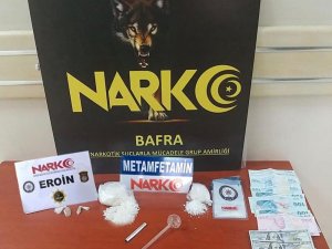 Bafra’da Eroin Ve Metamfetamin Maddesi Ele Geçirdi