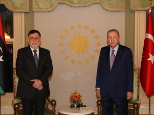 Cumhurbaşkanı Erdoğan, Libya Başbakanı Fayiz Es-serrac’ı Kabul Etti
