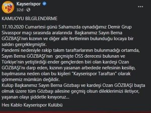 Berna Gözbaşı’nın Locasına Saldırı