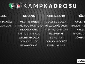 Beşiktaş’ın Denizlispor Maçı Kamp Kadrosu Belli Oldu