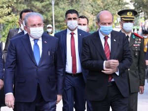 Tbmm Başkanı Şentop, Kktc Cumhurbaşkanı Tatar İle Görüştü