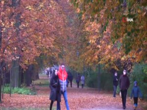 Royal Lazienki Parkı’ndan Çarpıcı Sonbahar Manzarası