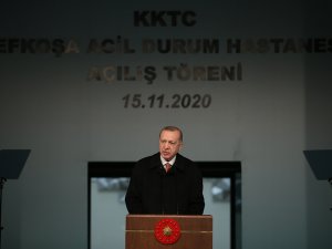 Cumhurbaşkanı Erdoğan, Lefkoşa’daki Acil Durum Hastanesi’nin Açılış Törenine Katıldı