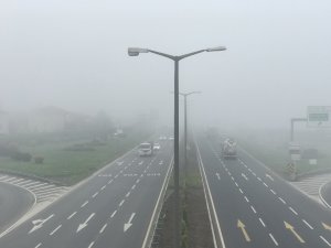Düzce’de Yoğun Sis Manzarası