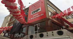 Ordu'da CHP il binası Kovid-19 nedeniyle geçici kapatıldı