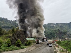 Giresun’da Katı Atık Çöp Tesisinde Yangın