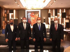 Çavuşoğlu Datüb Heyetini Kabul Etti