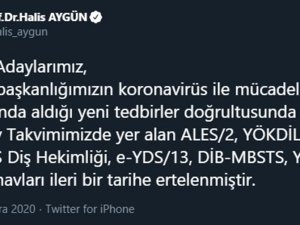 Ösym’den Flaş Sınav Kararı