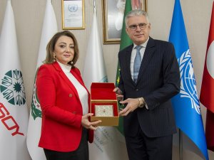 Fas’ın Ankara Büyükelçisi Lazreq, Uluskon Genel Merkezi’ni Ziyaret Etti
