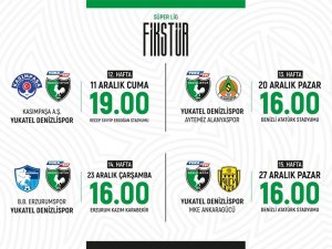 Denizlispor’un 4 Haftalık Maç Tarihleri Belli Oldu