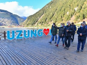 Başkan Zorluoğlu Uzungöl’de İncelemelerde Bulundu