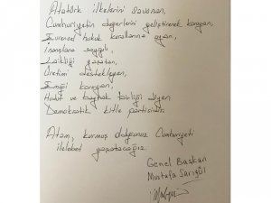 Sarıgül, Anıtkabir’i Ziyaret Etti