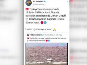 Barcelona, Özkan Sümer İçin Başsağlığı Mesajı Yayımladı