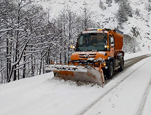 Rize'de Kar Yağışı Etkili Oluyor