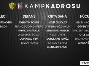 Beşiktaş’ta Ankaragücü Maçının Kamp Kadrosu Belli Oldu