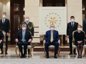 Cumhurbaşkanı Erdoğan, Slovakya Büyükelçisini Kabul Etti