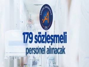 Akdeniz Üniversitesi 179 Sözleşmeli Personel alıyor