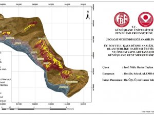 Gümüşhane’nin Kent Merkezindeki Kayaların Düşme Analizi Yapıldı