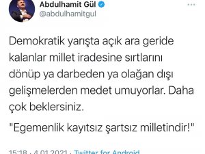 Bakan Gül’den Darbe Söylemlerine Tepki: “Daha Çok Beklersiniz”