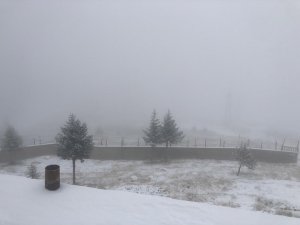 Ilgaz Dağı’nda Beklenen Kar Yağışı Başladı