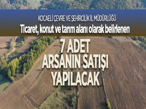 Kocaeli'nde 7 Adet Arsa Satılacak