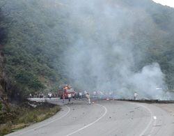 Giresun-Gümüşhane Karayolu'nda Korku Dolu Saatler