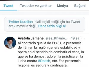 Twitter, Korona Virüs Aşılarını Güvensiz Bulan Hamaney’in Paylaşımlarını Sildi